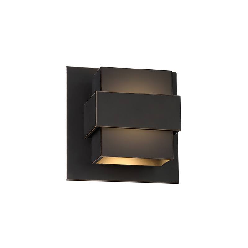 Pandora 7in LED Indoor or Outdoor Wall Light 3000K - Oil‑Rubbed Bronze - 7-inch