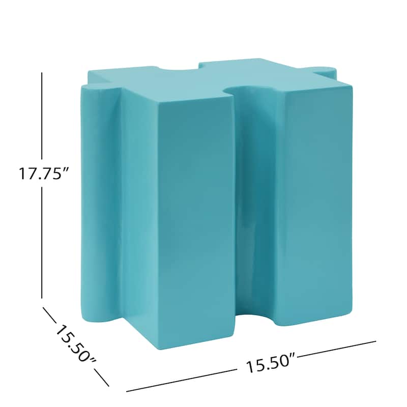 Christopher Knight Home - Mandy Modern Outdoor Side Table with Modular Concave Edge Design