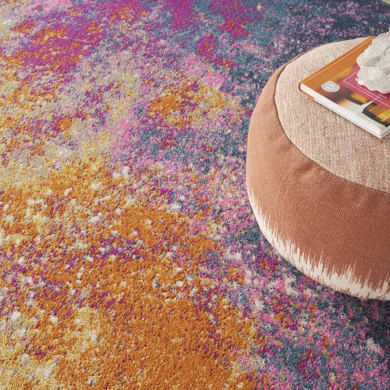 Roni Power Loomed Abstract Area Rug By HomeRoots - 5' x 8'