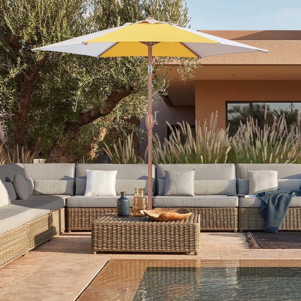 Autlaycil 7.5FT Patio Umbrella with Tilt and Crank