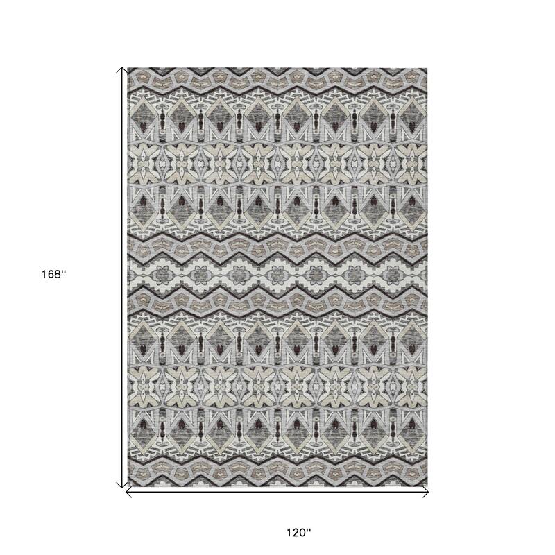 HomeRoots Moroccan Transitional Rectangle Outdoor Rug