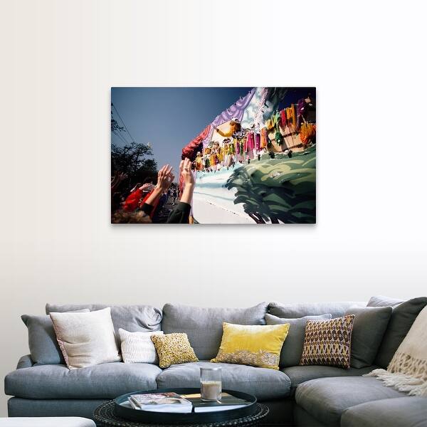 Shop Mardi Gras Parade In New Orleans Canvas Wall Art