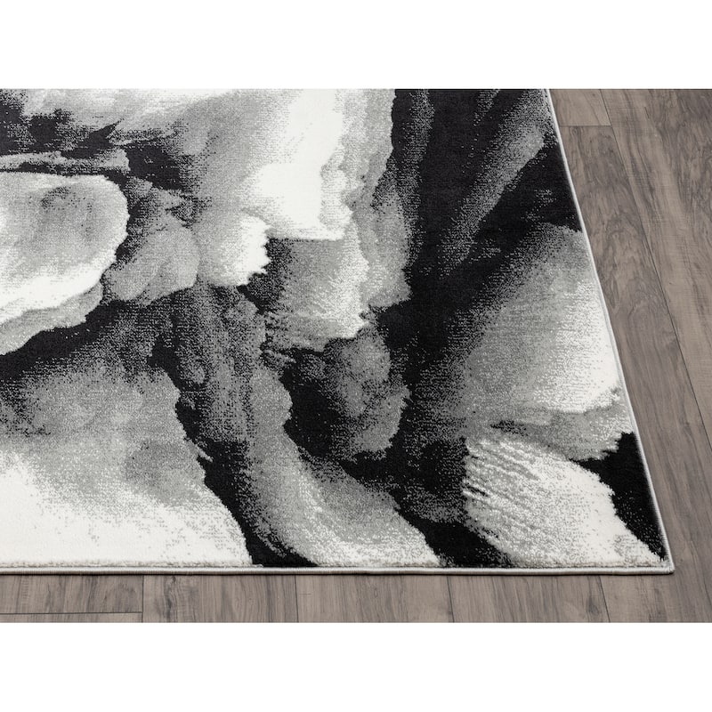 Abani Arto Collection Contemporary 3D Geometric Area Rug