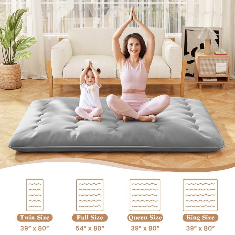 Roll Up Floor Mattress for Camping and Home Use