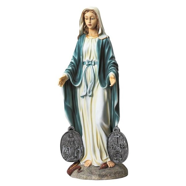 Design Toscano Miraculous Medal Madonna Sacred Garden Statue