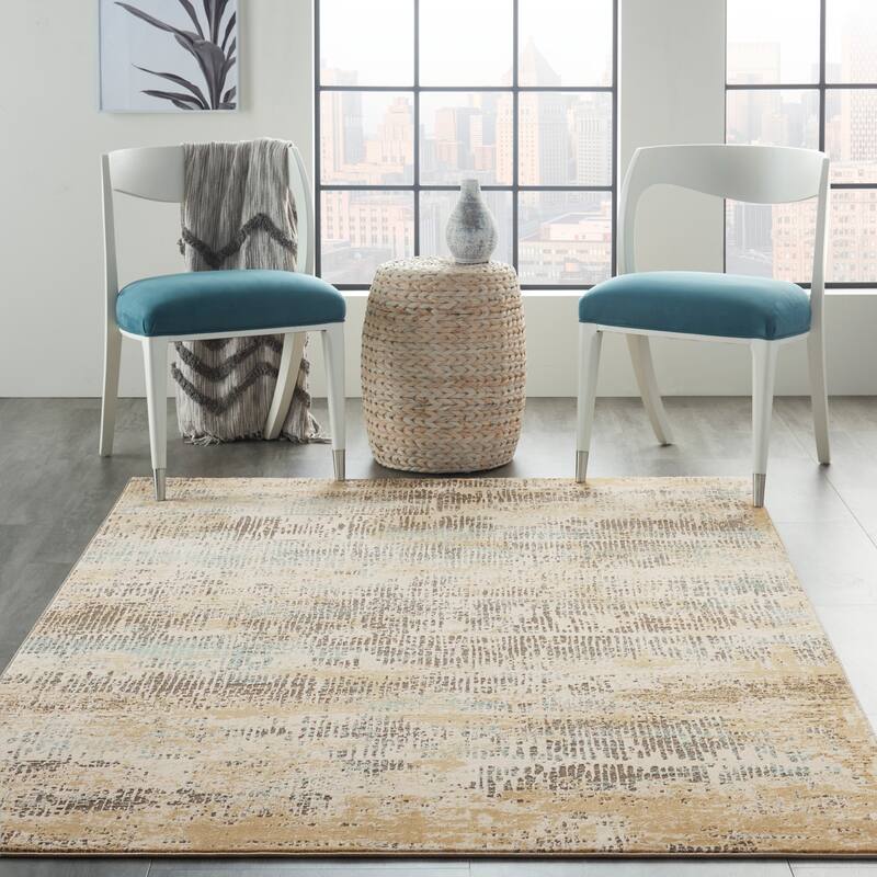 Michael Amini MA90 Uptown Abstract Area Rug