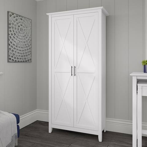 Key West Tall Storage Cabinet with Doors by Bush Furniture