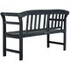 preview thumbnail 7 of 8, SAFAVIEH Porterville Dark Slate Grey 2-seat Bench - 19.7"x49.2"x31.1"