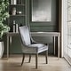 preview thumbnail 2 of 25, Madison Park Signature Ultra Upholstered Dining Side Chairs With Wood Legs (Set of 2)