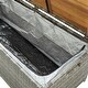preview thumbnail 5 of 4, vidaXL Patio Storage Bench 47.2" Poly Rattan Gray - 47.2" x 19.7" x 19.7"