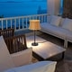 preview thumbnail 3 of 13, Pocologan Tan 25.25-inch Outdoor Table Lamp by Havenside Home - 12.5L x 12.5"W x 25.25"H