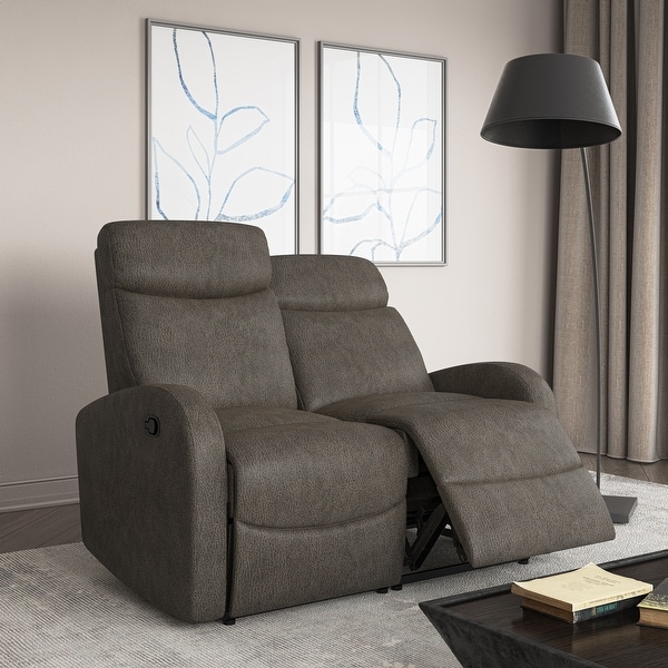 Distressed faux 2025 leather recliner