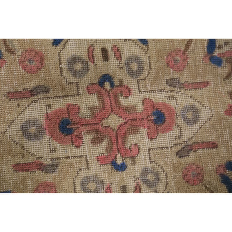 Medallion Tabriz Persian Area Rug Hand-Knotted Light Blue Wool Carpet - 8'5"x 11'2"