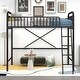 preview thumbnail 2 of 6, Metal Loft Bed with Innovative Space Saving Design (Twin Size)