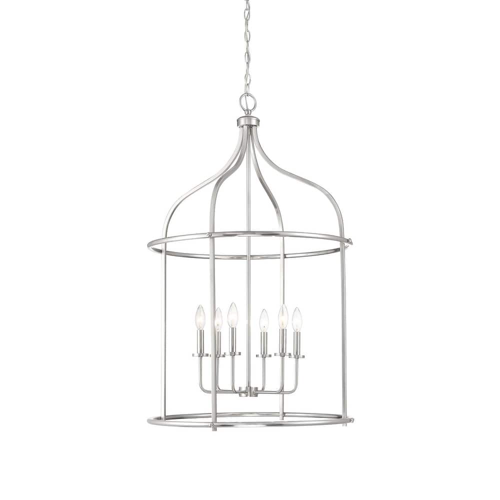 Savoy House 3-7388-6 Brookstone 6 Light 26" Wide Taper Candle Pendant