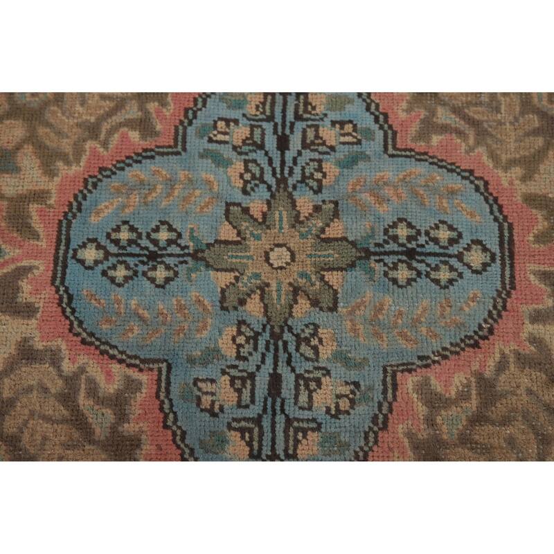 Tabriz Persian Vintage Area Rug Handmade Oriental Wool Carpet - 6'8" x 9'11"