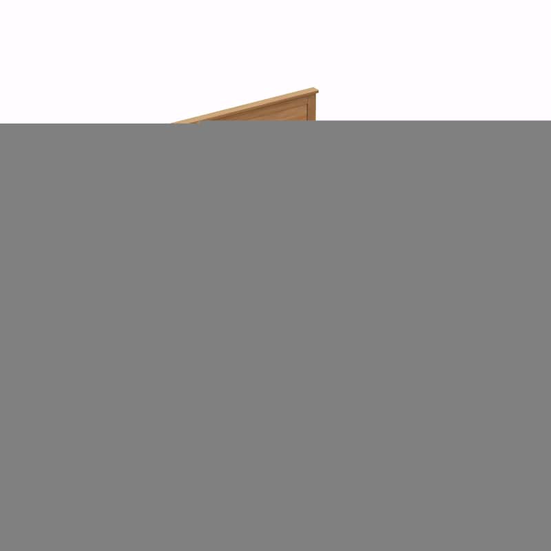 Modern Solid Wood Platform Bed with Sturdy Wooden Slat Support