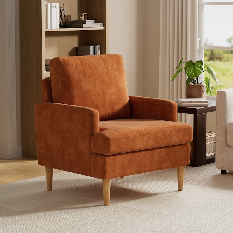set of 2 Accent Chair for Bedroom Living Room with Wood Legs