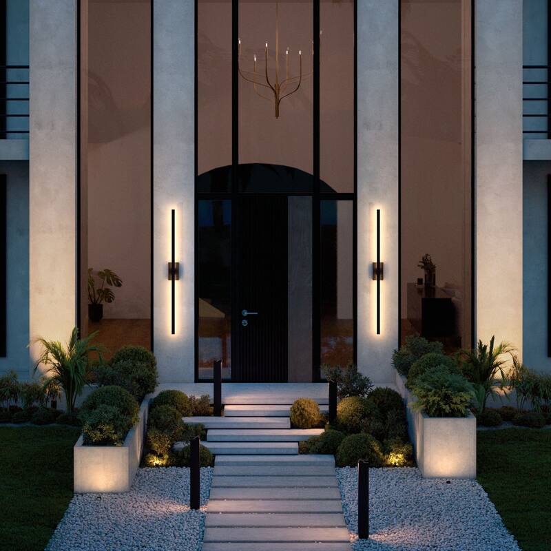Nocar 60" Outdoor LED Wall Light in Textured Black - Textured Black