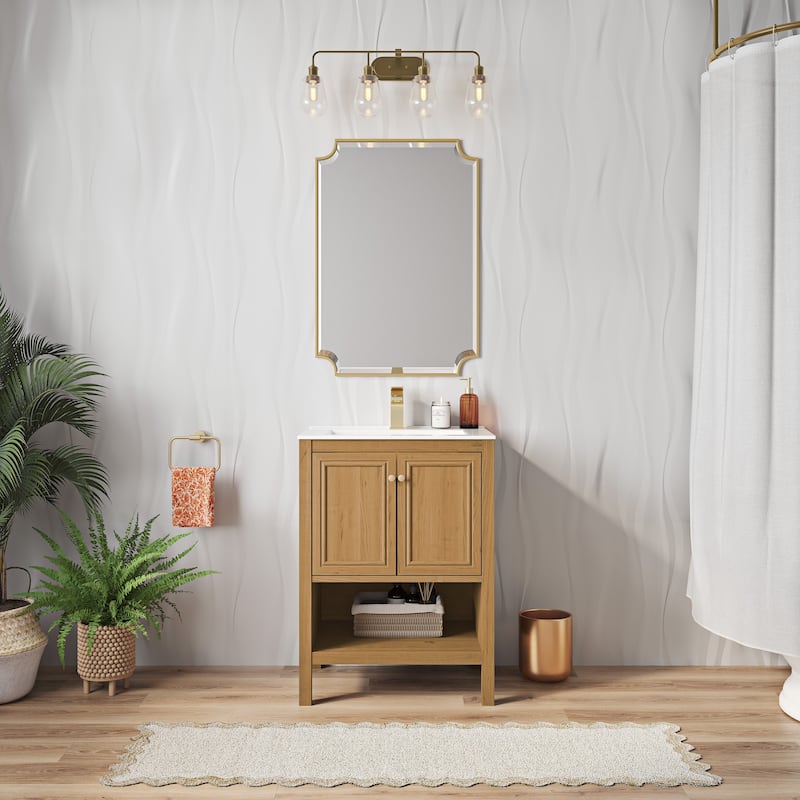 Chateau 24" Bathroom Vanity In Natural Oak