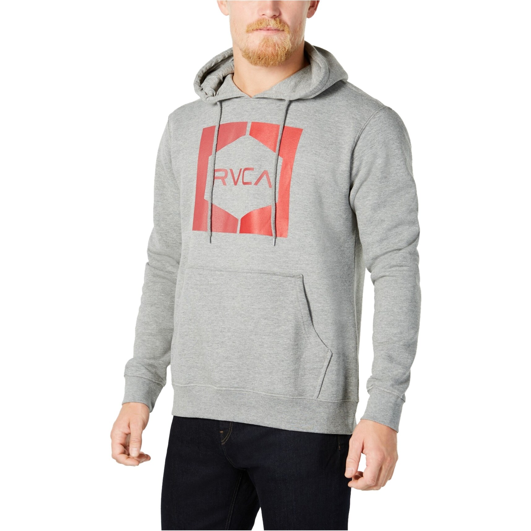 rvca hoodie grey