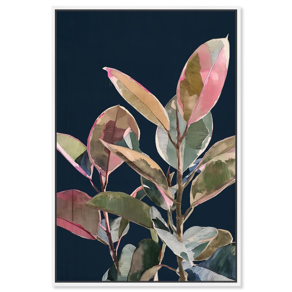 Fuchsia Frond II Canvas by Art Remedy