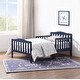 preview thumbnail 1 of 2, Blaire Toddler Bed Navy Blue suitable for kids'bedroom Navy Blue