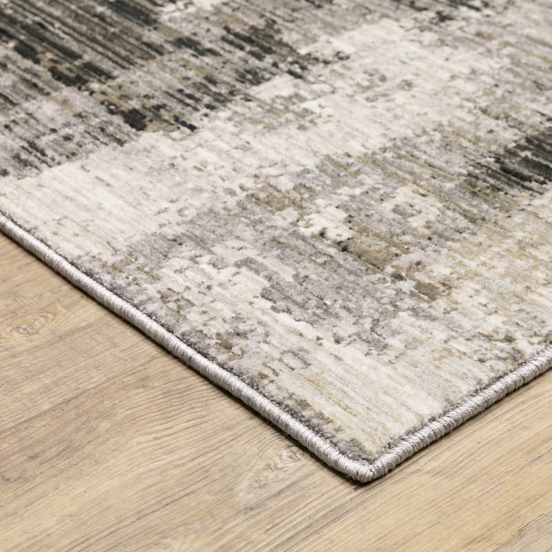 Style Haven Nelson Abstract Etchings Grey/ Beige Indoor Area Rug