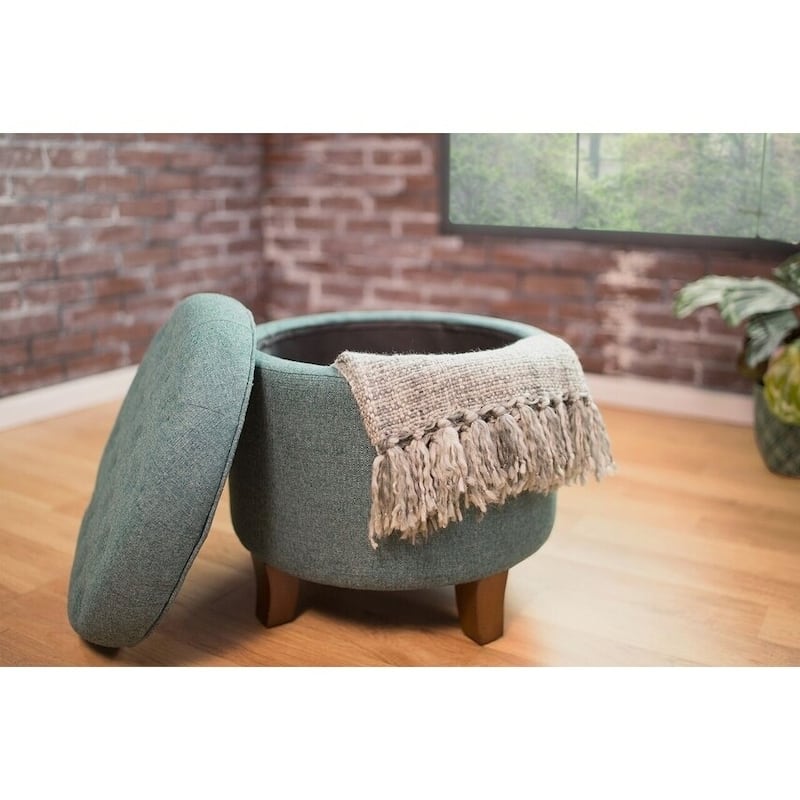Carson Carrington Melahverfi Boho Tufted Storage Ottoman