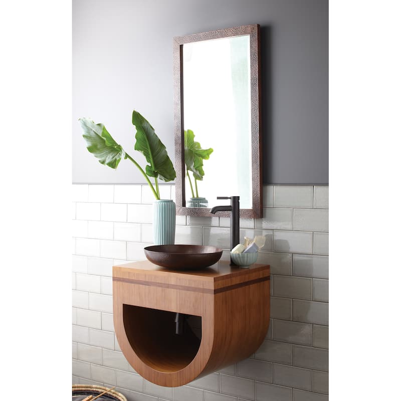 Native Trails Milano Rectangular 36"H x 20"W Beveled Copper Mirror