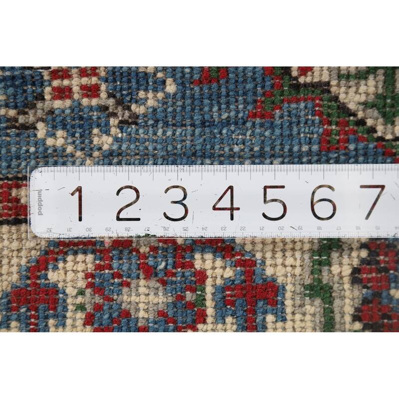 Blue Kazak Oriental Accent Rug Hand-Knotted Traditional Wool Carpet - 2'1" x 3'0"