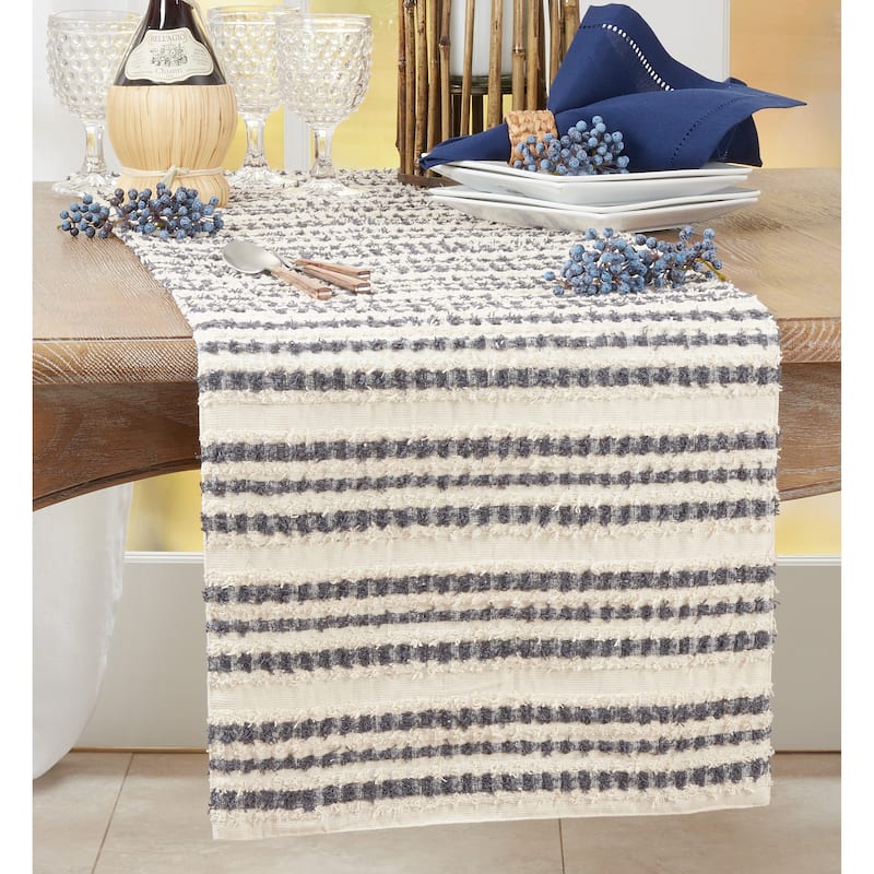 Long Table Runner With Striped Design - 16"x72"