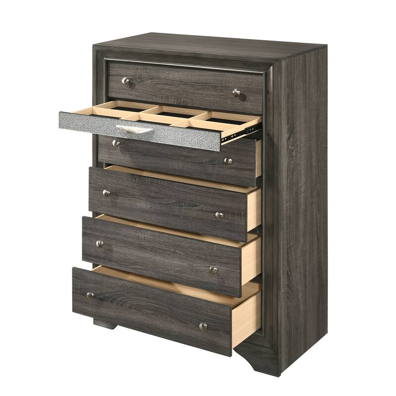 Tuxedo Grey 6-drawer Chest