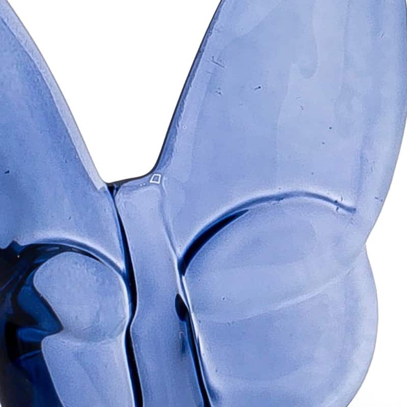 HomeRoots 3" Dark Blue Crystal Butterfly Figurine Tabletop Sculpture