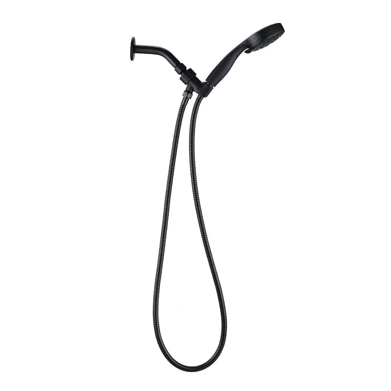 High Pressure Handheld Shower Head 5 Mode Settings Showerhead 3.5" Showerhead Set with 59 Inch Hose and Adjustable Bracket