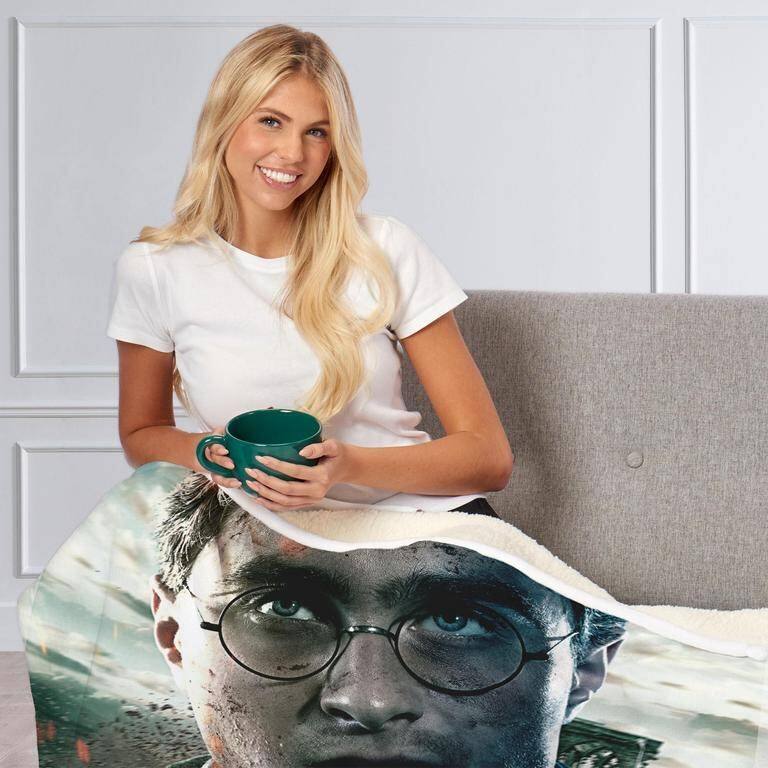 Warner Brothers Harry Potter Silk Touch Sherpa Throw Blanket