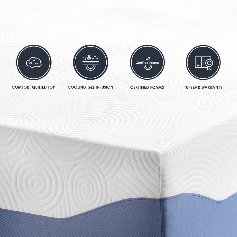 8 inch Gel Memory Foam Mattress with Premium Cover