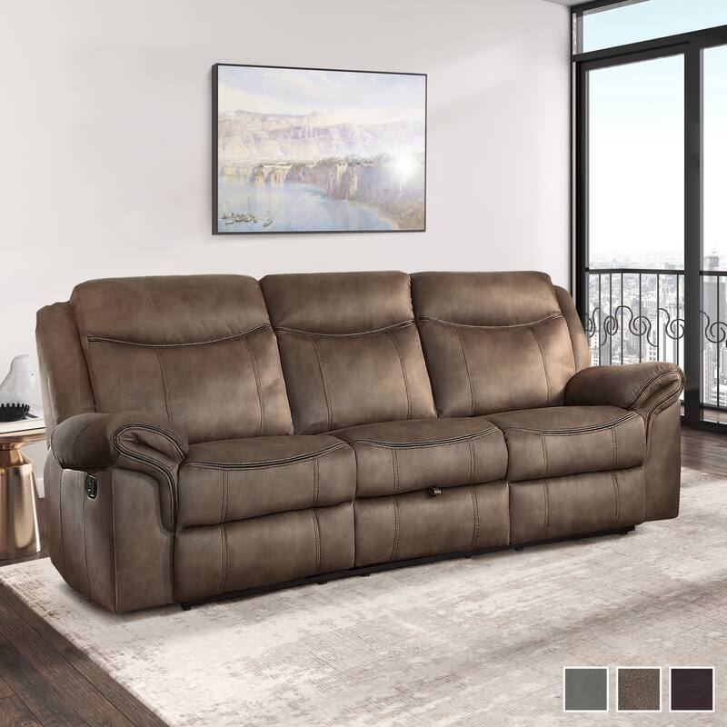 Brisa Manual Double Reclining Sofa