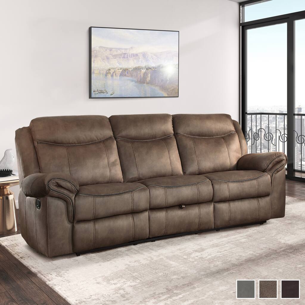 Brisa Manual Double Reclining Sofa