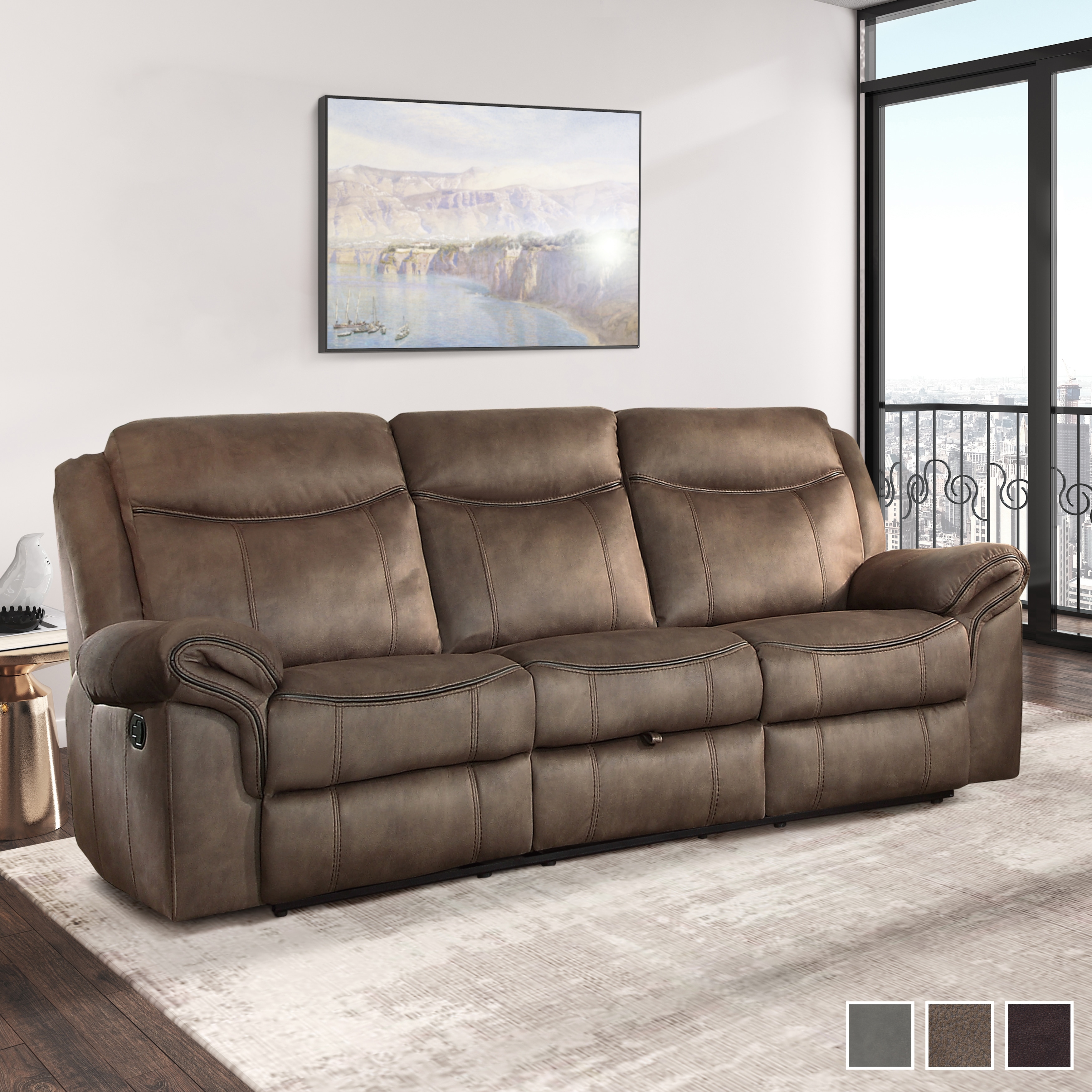 Fremont & Park Brisa Manual Double Reclining Sofa