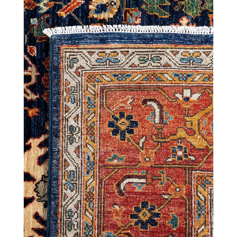 Serapi One-of-a-Kind Hand-Knotted Area Rug - Blue, 9' 2" x 11' 9" - 9' 2" x 11' 9"