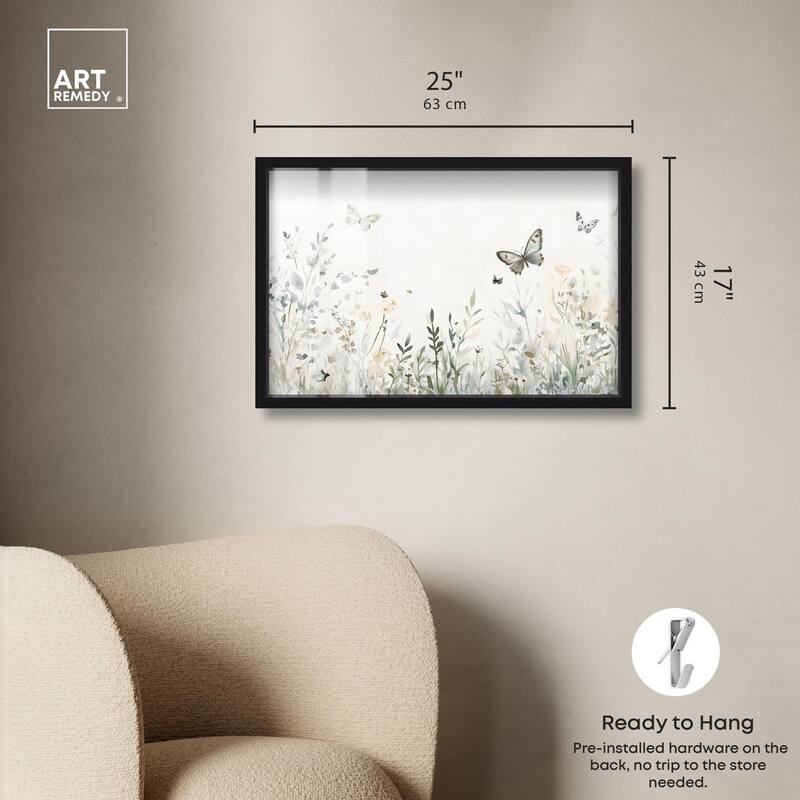 Butterfly Field Shadowbox by Art Remedy