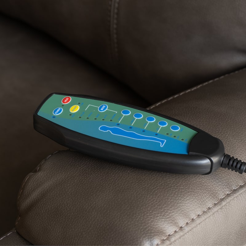 Gilbert Mushroom Faux Leather Power Lift Massage Recliner