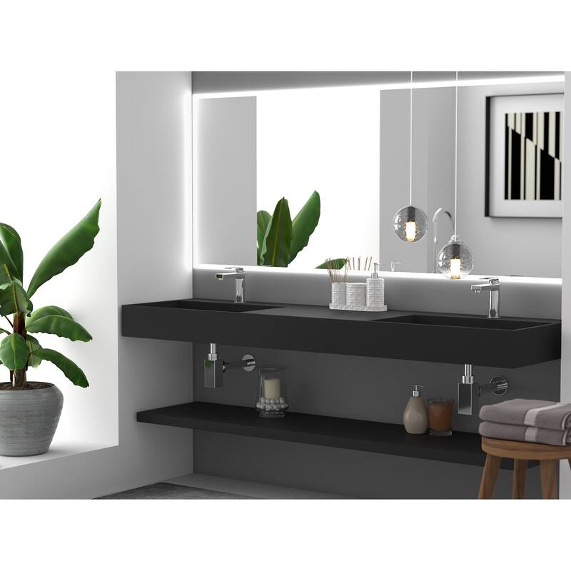 Juniper Stone Solid Surface Wall-mounted Vessel Sink
