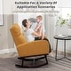 preview thumbnail 162 of 171, HOMYKA 28" Wide Rocking Chair for Nursery with Solid Wood Leg