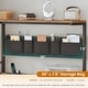 preview thumbnail 72 of 72, L Shaped Computer Desk 5 fabric Drawers Gaming Desk Storage Shelf