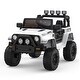 preview thumbnail 1 of 30, Kids 12V Ride On Truck Car White