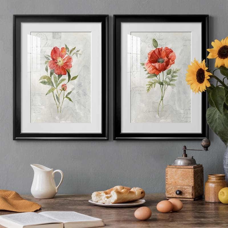 Linen Peony Premium Framed Print - Ready to Hang