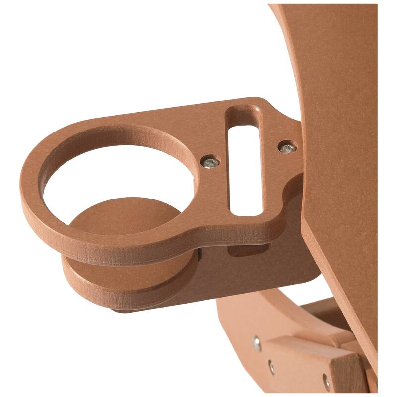 Laguna Outdoor Folding Adjustable Adirondack Chair with Cup Holder & Hideaway Ottoman