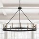 preview thumbnail 6 of 80, None 15 Light 40 In Modern Farmhouse Wagon Wheel Chandelier-UL Aged Zinc/Muted Brass